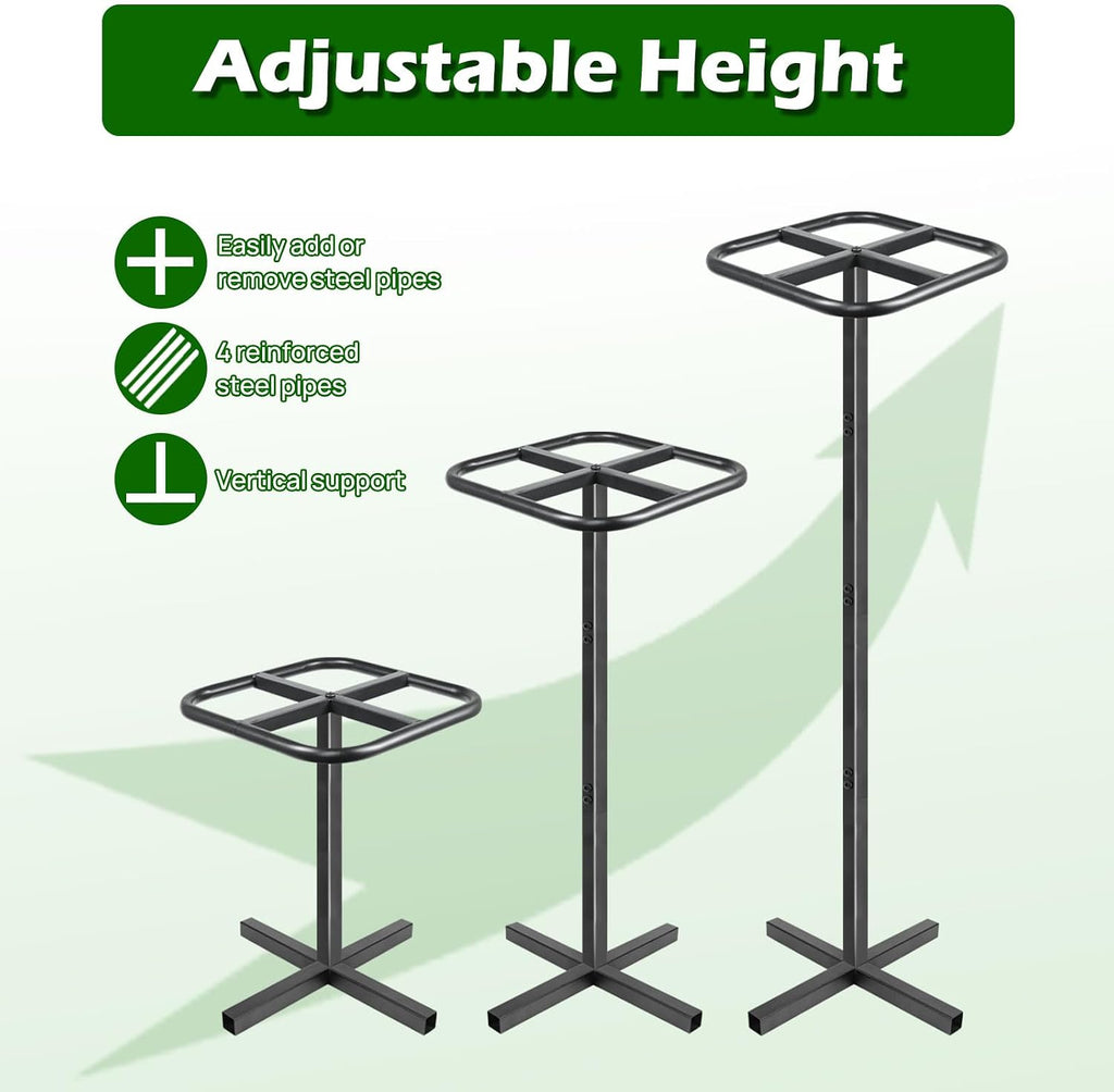 Extra Thick Adjustable Dragon Fruit Trellis,Metal Plant Trellis | Durable Outdoor Climbing Plants Support Frame for