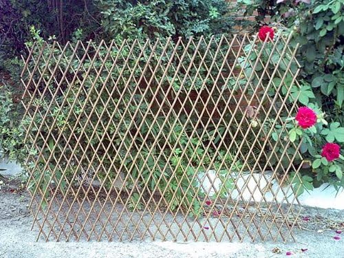GLANT Lattice Fence Willow Expandable Plant Climbing Lattices Trellis Fence,Open Screen Fencing,Willow (1)
