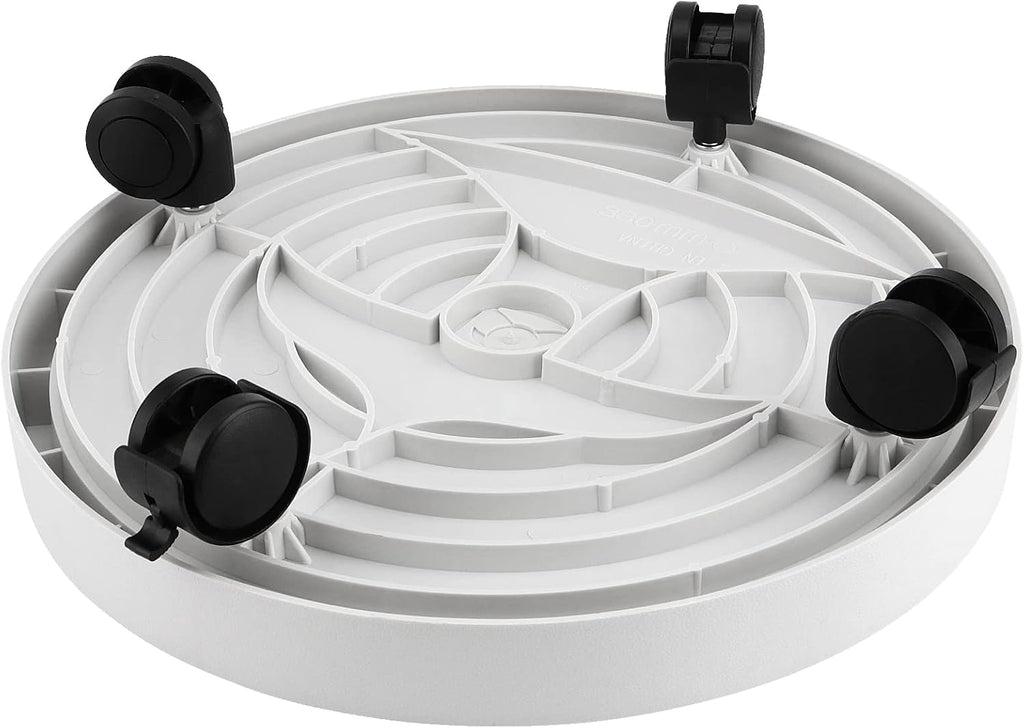 JOIKIT 4 Pack 13 Inch Round Plant Caddy with 4 Lockable Wheels, 132 Lbs Capacity Heavy Duty Rolling Plant Stand