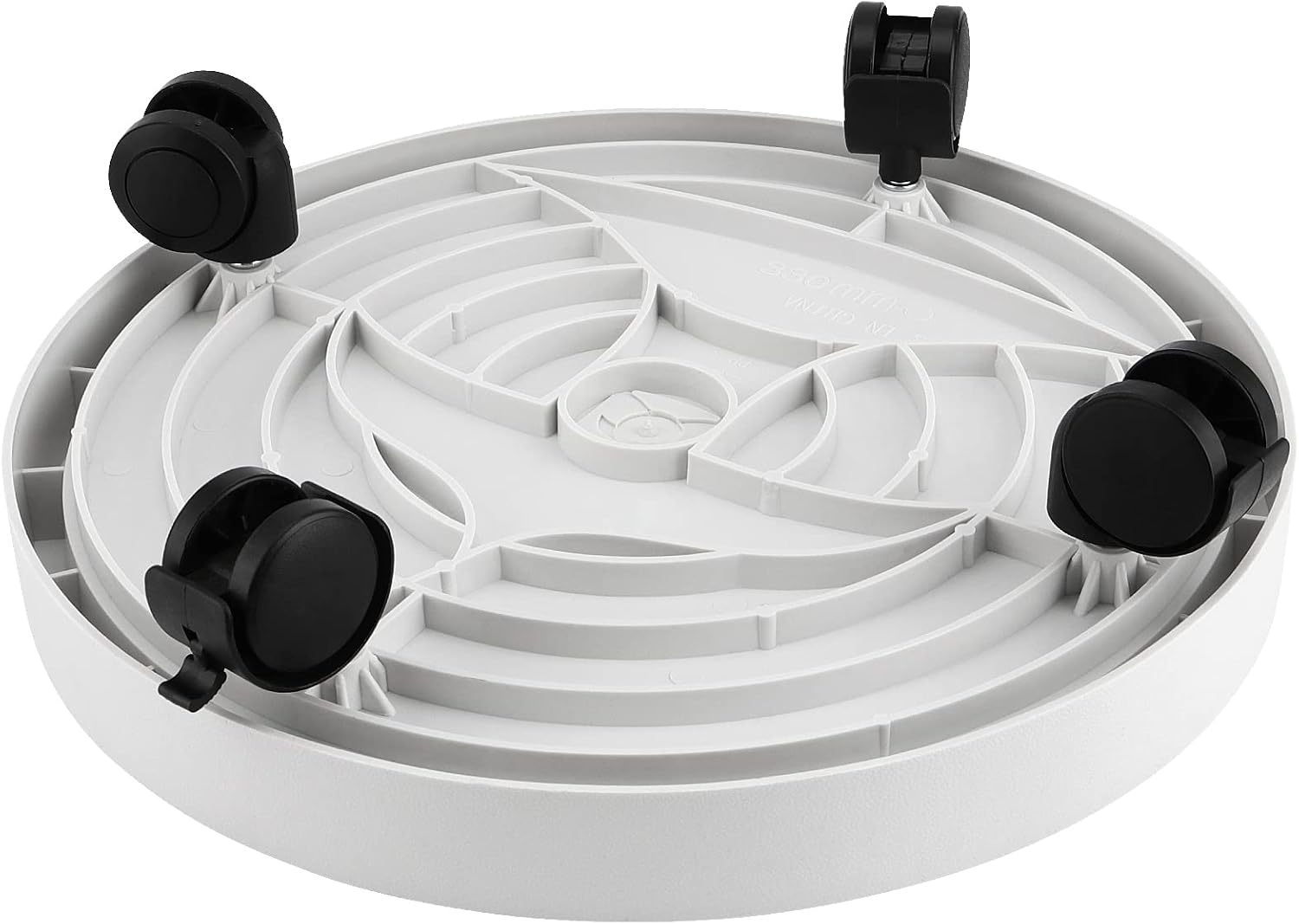 JOIKIT 4 Pack 13 Inch Round Plant Caddy with 4 Lockable Wheels, 132 Lbs Capacity Heavy Duty Rolling Plant Stand
