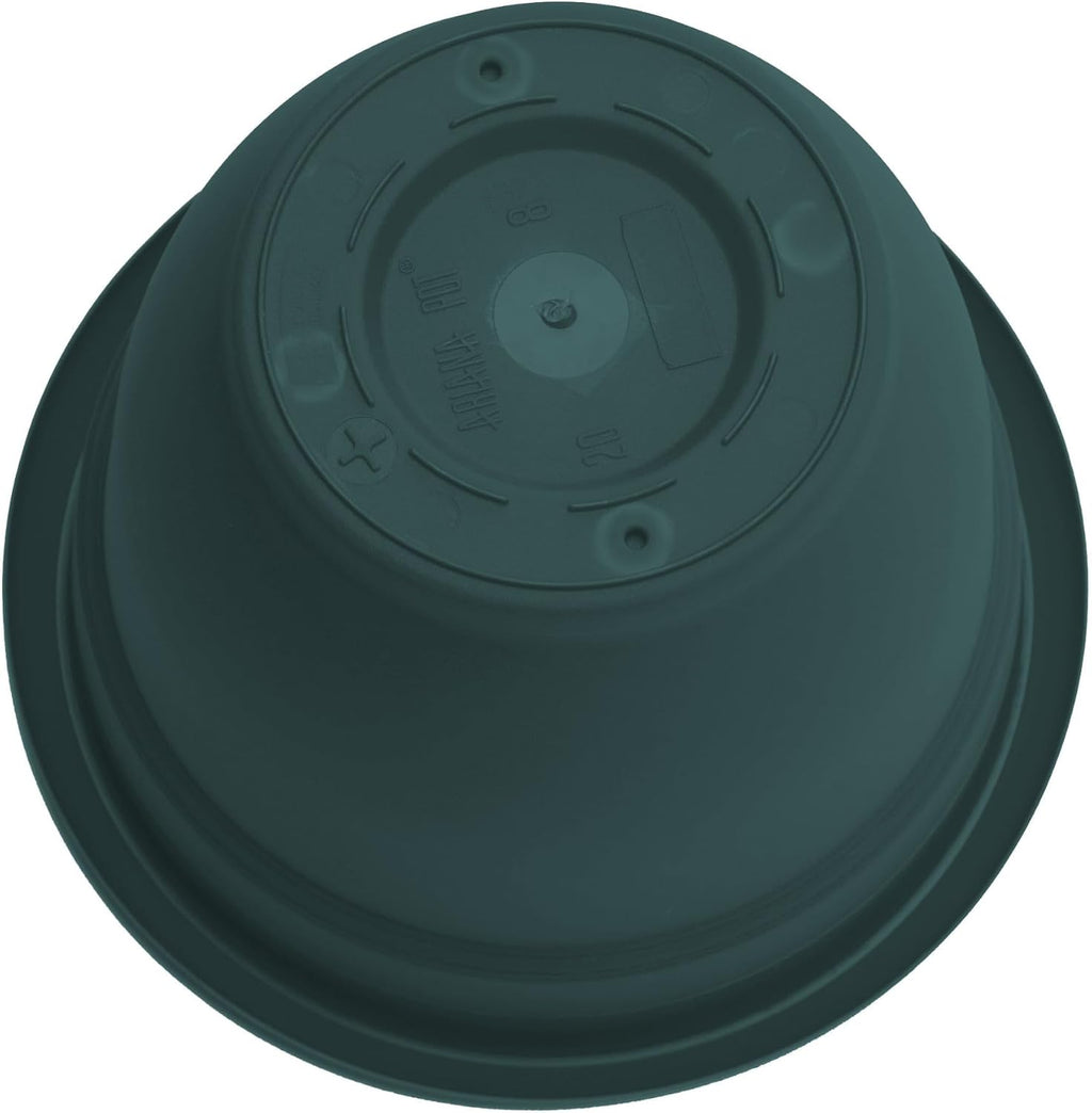 Bloem Ariana 12" Plastic Self-Watering Planter, Charleston Green, 2-Pack | Self-watering disk at the bottom of each pot