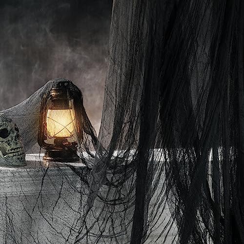 197" x 85" Halloween Creepy Cloth - Halloween Spooky Fabric Cloth - Scary Gauze Blood Creepy Cloth for Haunted House Halloween Party Yard Wall Doorway Outdoors Decoration
