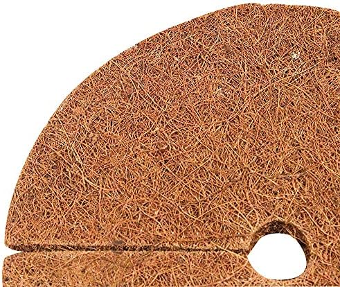 Envelor 20 pcs Coconut Fibers Mulch Ring 24 Inches Tree Protector Mat Coconut Mulch Cover Natural Coconut Fiber Weed Control Rings, Tree Ring Plant Cover for Indoor Outdoor Plants, Pot, Landscaping