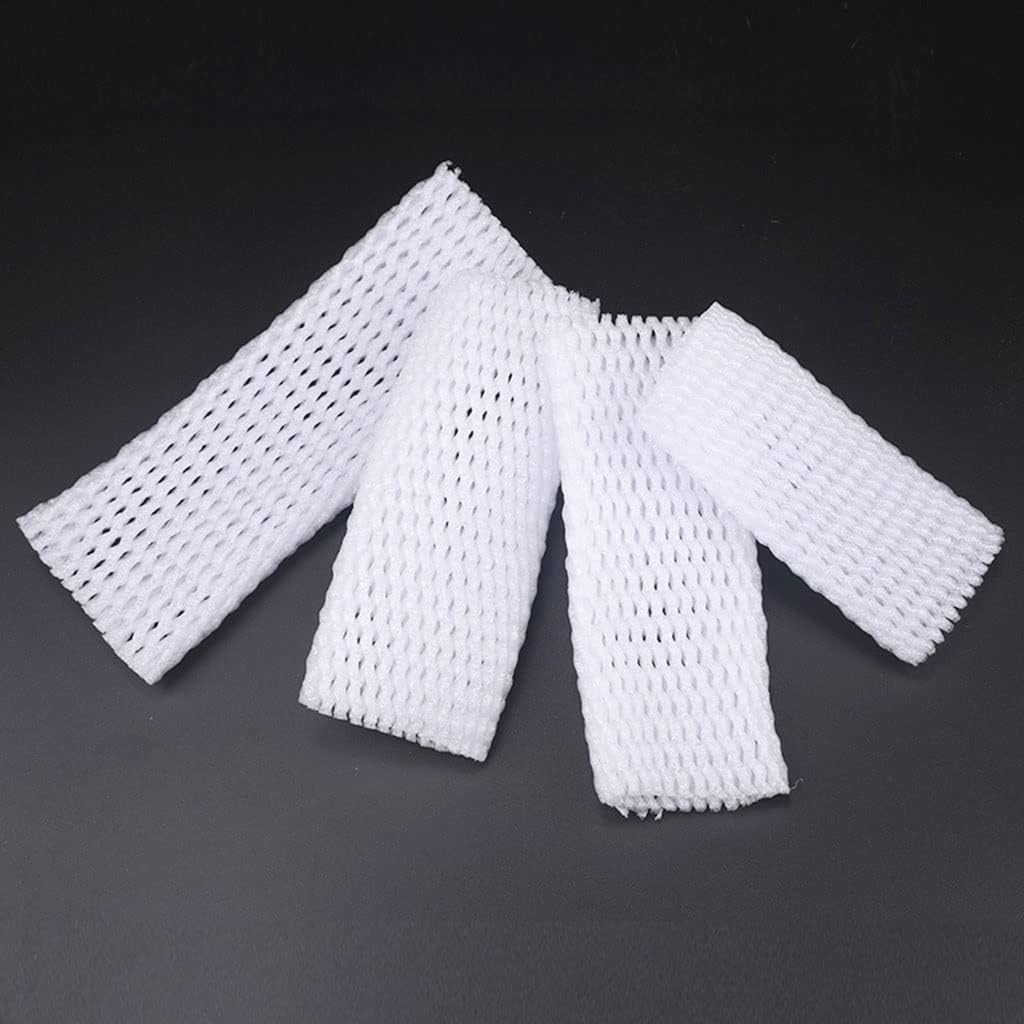 50pcs Foam Net Sleeve Pocket, for Shockproof Protection Transport Packing Wine Glass Bottle Fragile Items Vegetable