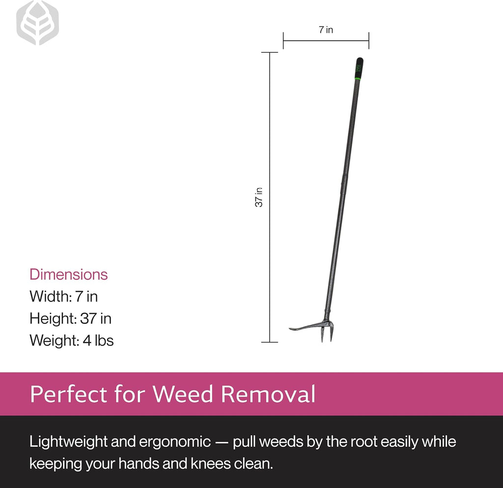 Yard Butler IRKT-1000KD Rocket Weeder - Stand-Up Weeder for Lawn Care - Ergonomic & Easy to Use - Power-Coated Steel