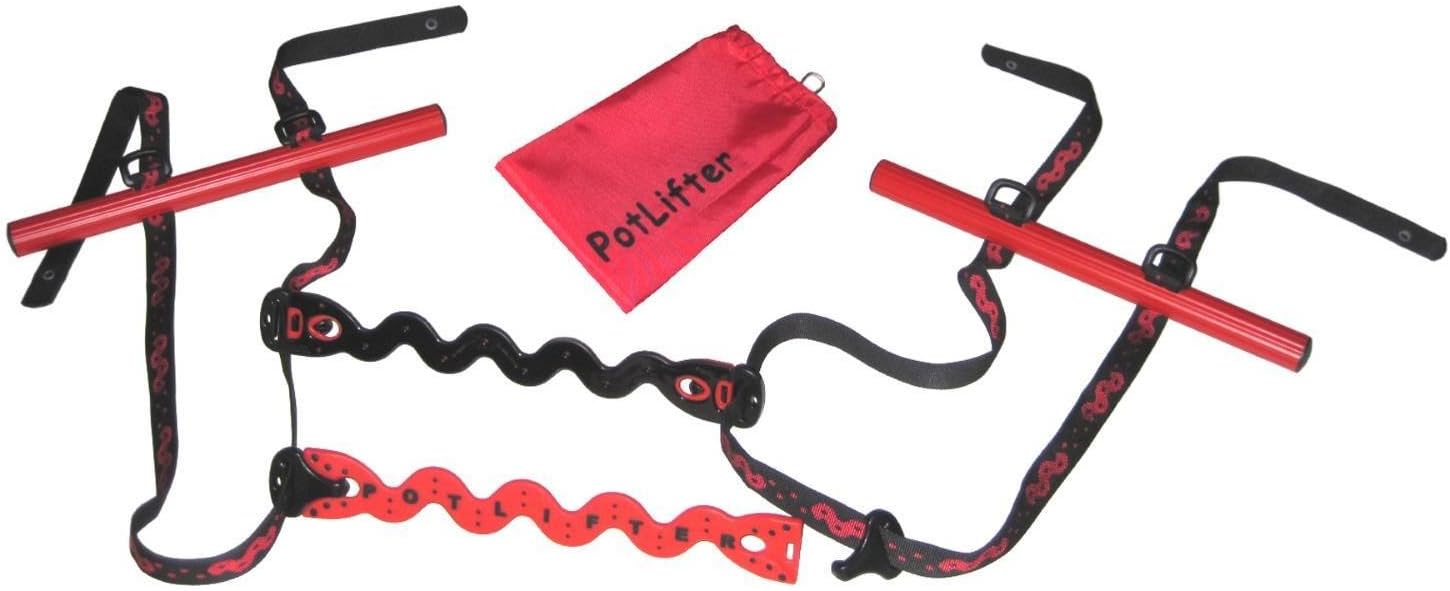 PotLifter - Potted Plant Mover and Essential Lifting Tool For Garden Flower Pots, Planters, Trees, Rocks - Lifts Up to