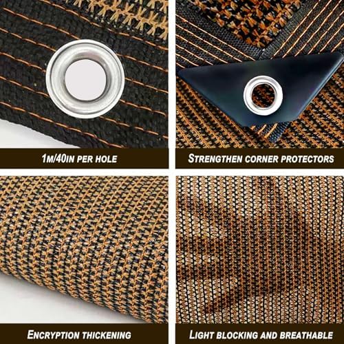 Shade Cloth,80% Sunblock Net with Metal Grommets and Reinforced Edges,Garden Sun Shade Netting,Used in Courtyards,Balconies,Carports,Greenhouse, Plants Growing,Chicken Coop Patios etc.30x30FT
