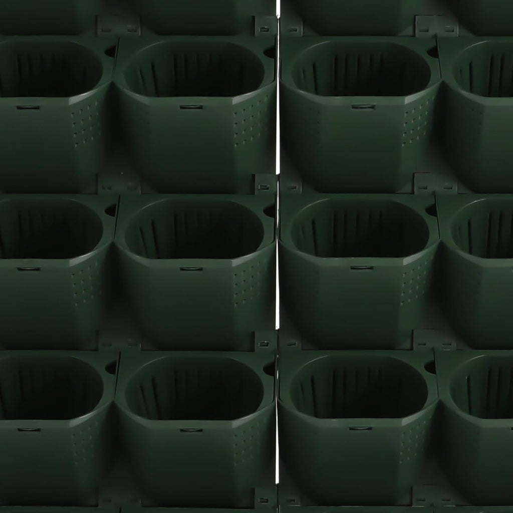 Self Watering Planters with Timer and Rain Sensor, 36-Pocket Wall Mounted Vertical Garden System - Automatic Drip