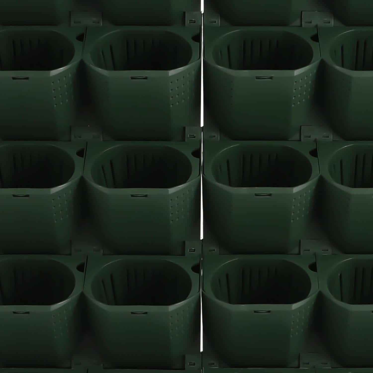 Self Watering Planters with Timer and Rain Sensor, 36-Pocket Wall Mounted Vertical Garden System - Automatic Drip
