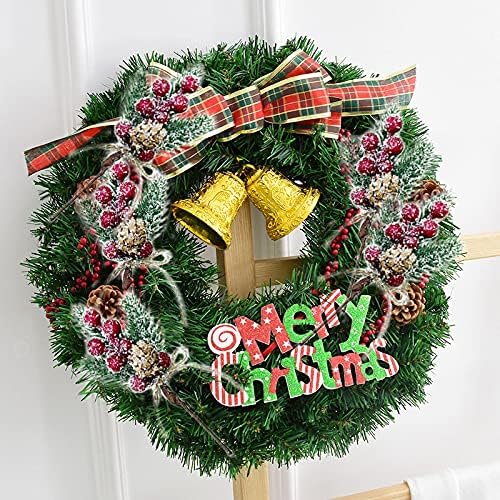Christmas Berries Red Stems Evergreen Pine Branches 8pcs Christmas Picks Spray Artificial Pine Cones Holly Stem Craft Winter Holiday Floral Picks for Decoration DIY Xmas Garland Wreath Ornaments