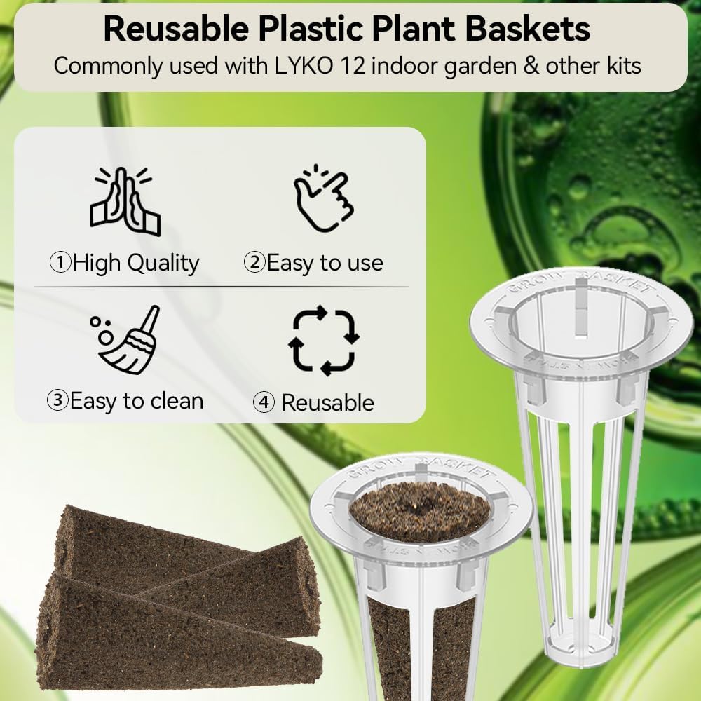 inbloom 12-Pod Gourmet Herb Basil Seed Pod Kit for AeroGarden, Ahopegarden Hydroponic Garden, Basil, Mint, Cilantro