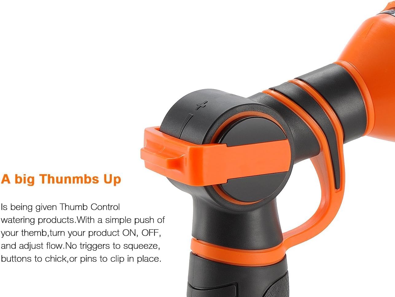 Giraffe Tools 3/4 Inch Garden Hose Nozzle with 9 Spray Patterns | Adjustable Flow Control for Watering, Car Washing