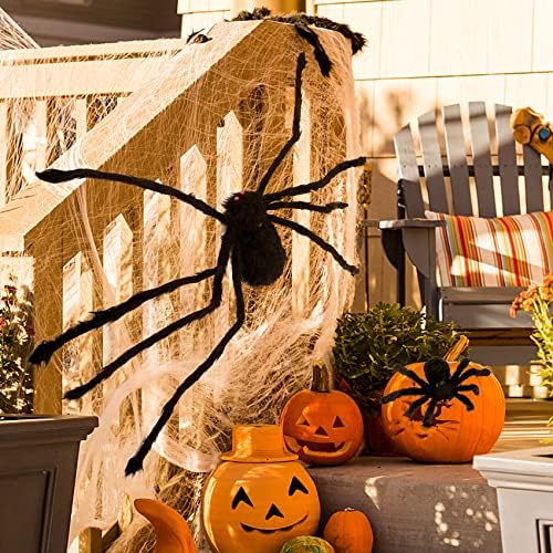 Colovis 8 PCS Halloween Spider Decorations for Indoor and Outdoor