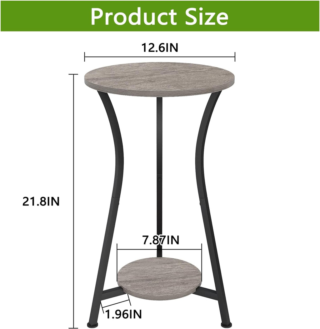 YINMIT Plant Stand Indoor, Wood Tall Plant Stand, 2 Tier Plant Shelf Holder | 21.8 In Corner Plant Stand, Flower Stand