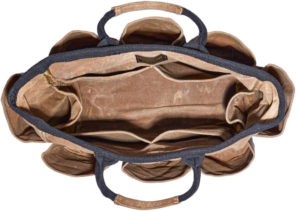 Readywares Supply Bag | 14" Waxed Canvas Gardening Tool Tote with Pockets