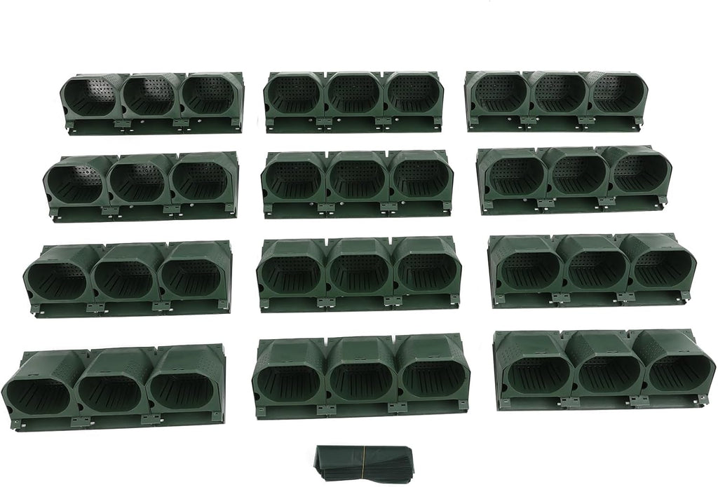 Self Watering Wall Planter | 36 Pots Vertical Garden Planter for Indoor Plants | Wall-Mounted Stackable wall planter
