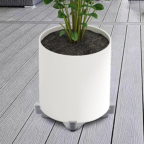 24Pcs Plant Pot Feet Pot Feet for Outdoor Planters Flower Pot Foot Pads Flower Pot Risers for Outdoor Indoor Garden Plants Breathable Moisture-Proof (Beige) (Grey)