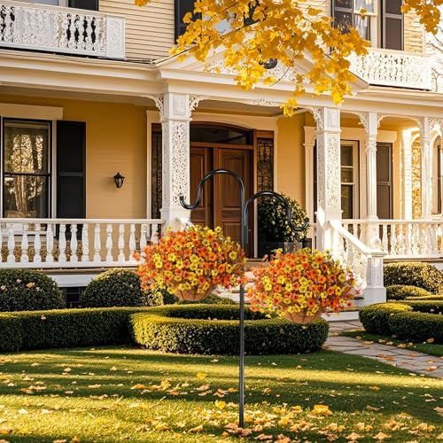 Artificial Fake Hanging Baskets Fall Flowers for Outdoors Decoration
