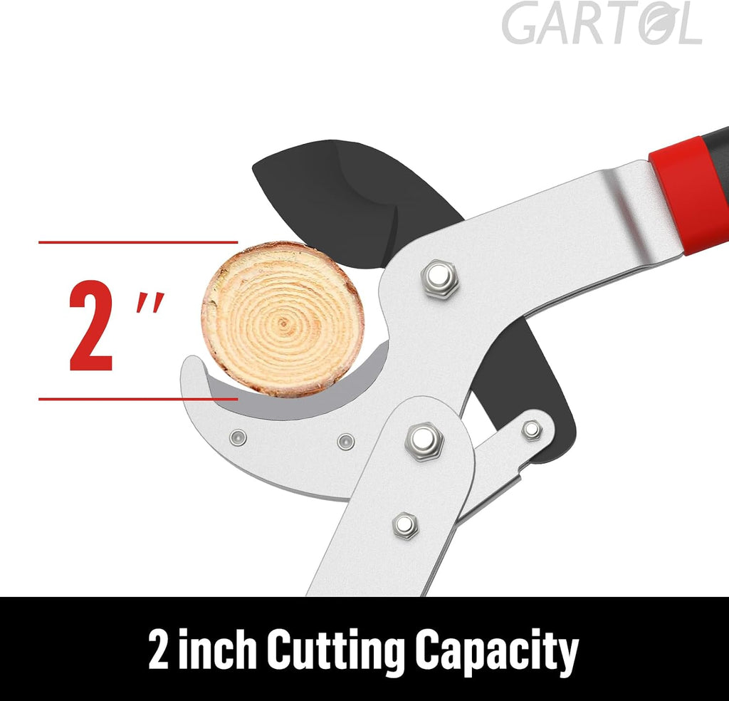 GARTOL Heavy-Duty Anvil Lopper, 29" Tree Pruning Shears, with a Spare SK5 Steel Blade, Compound Action for Effortless