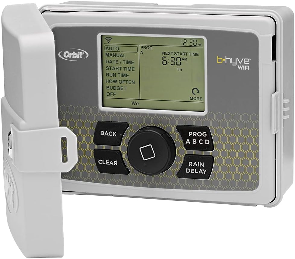 Orbit B-hyve Smart Indoor/Outdoor Sprinkler Controller - 12-Zone - App Controlled Smart Controller with Custom