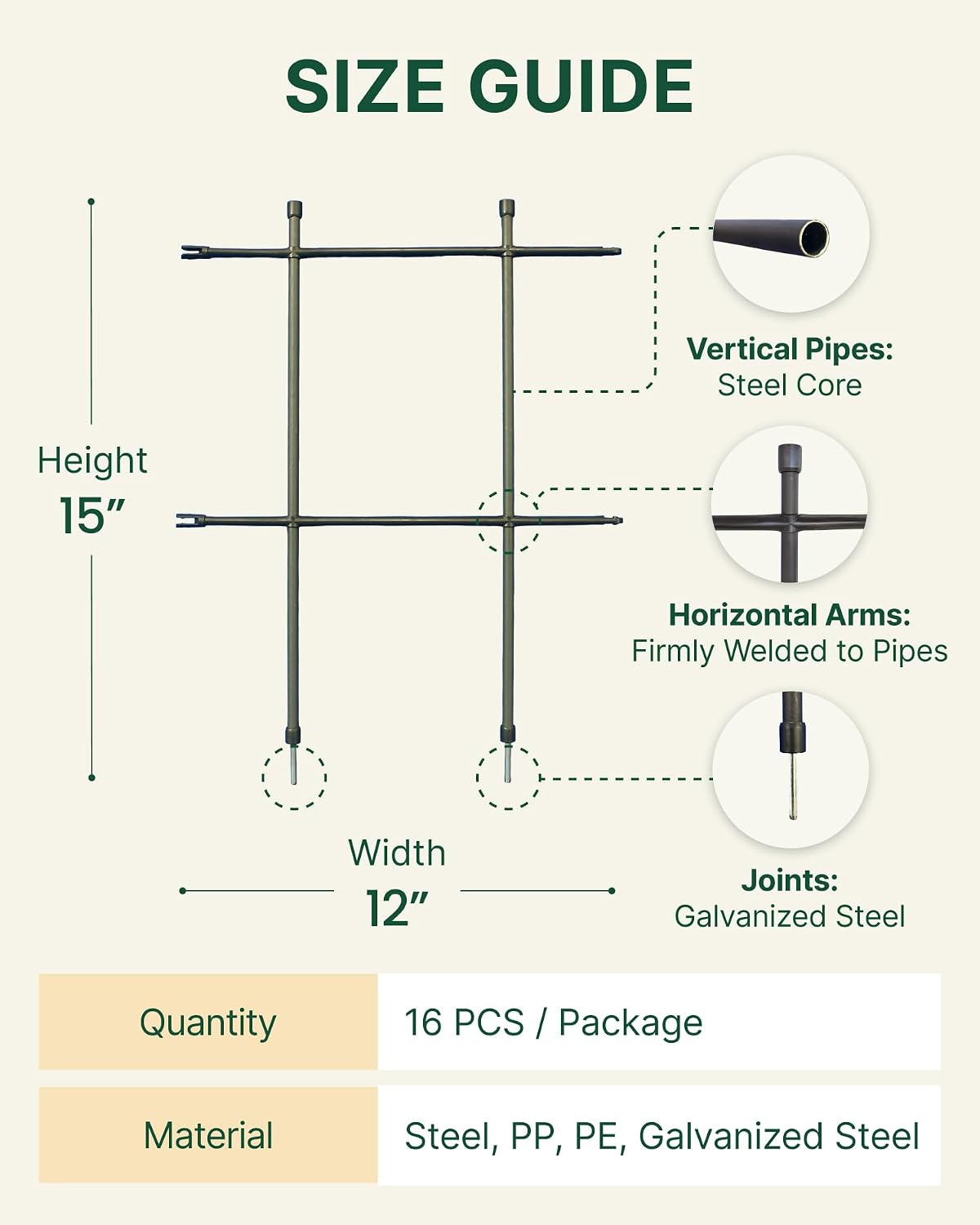 DAIM Multi Link Trellis Plant Support Garden Trellis for Climbing Plants Outdoor Plant Supports for Indoor Plants