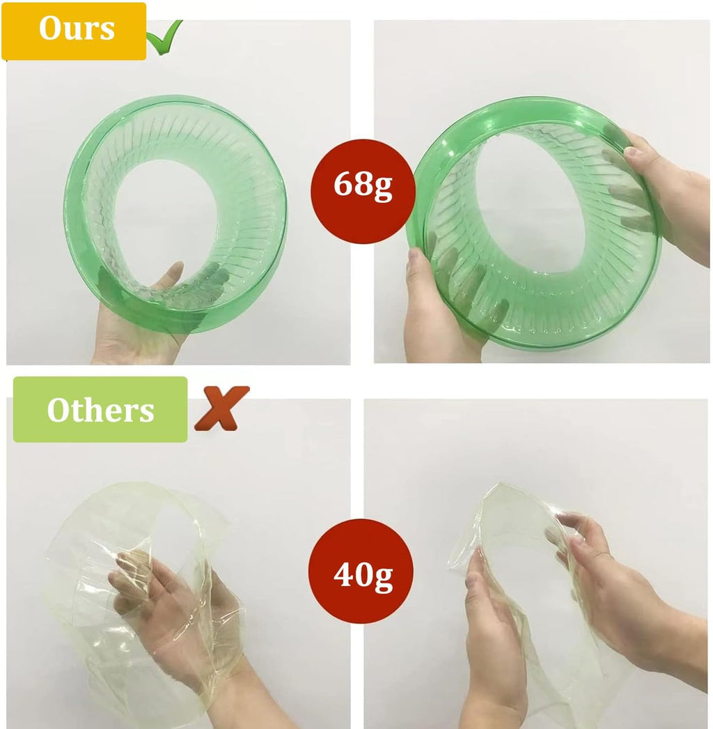 Fshow Garden Cloches，15 Pack Plastic Slug & Snail Plant Protection Collars,Snail Defense Without Chemistry, Snail