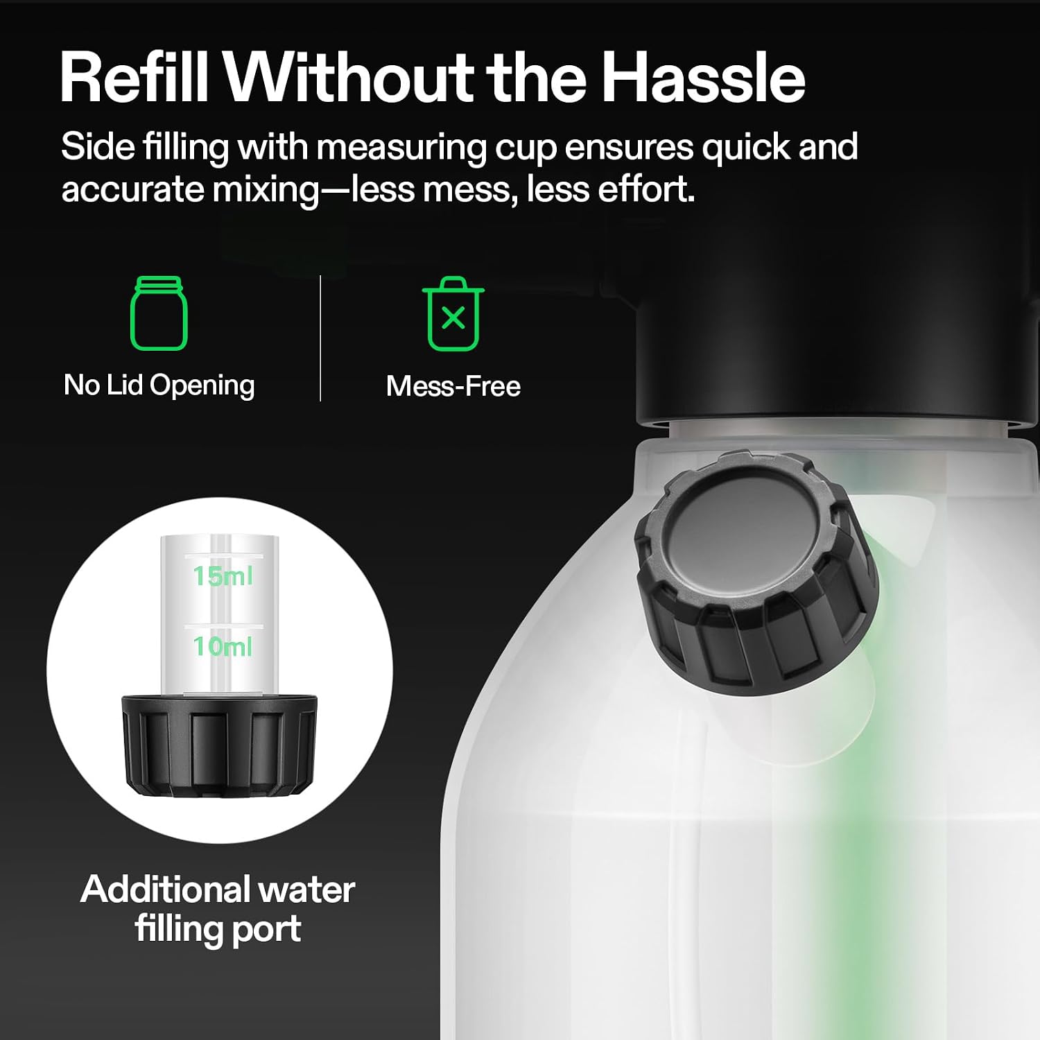 VIVOSUN 70oz Pump Sprayer, Portable Water Spray Bottle | for Spraying Plants, Flowers, Weeds and Cleaning, Hand Pump