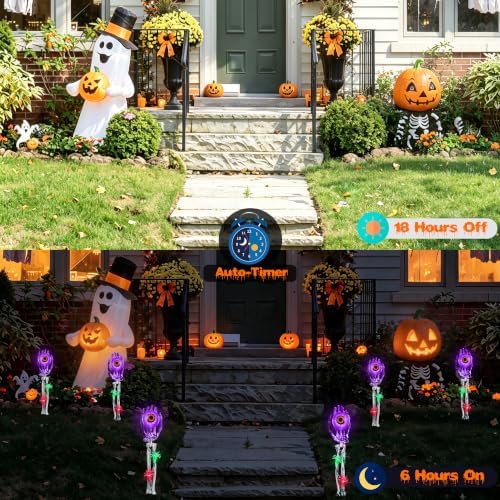 Halloween Skeleton Hands Decorations, 2 Pack Halloween Decorations Outdoor