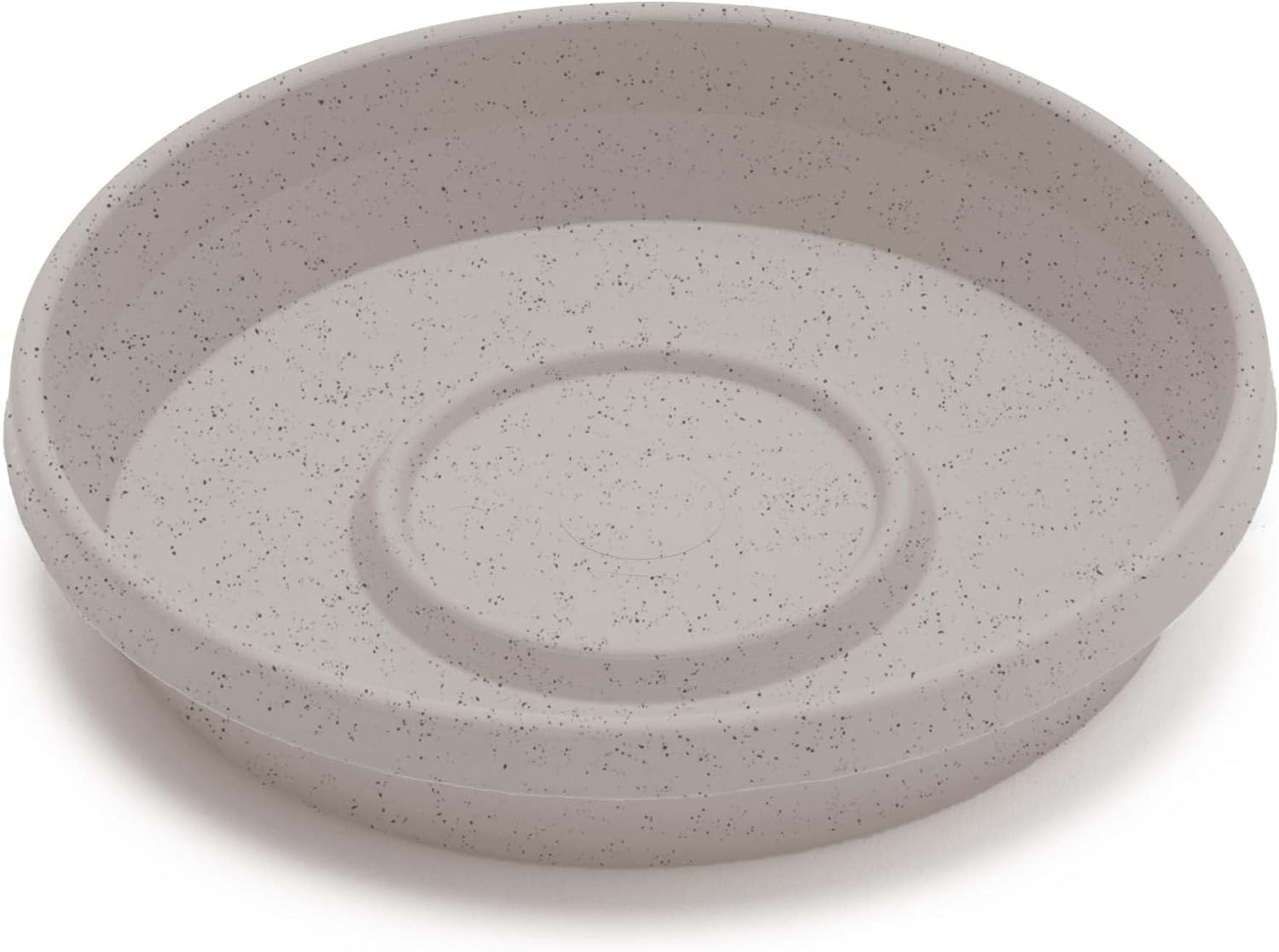Bloem Terra Plastic Saucer Tray for 14" Terra Planter, Vanilla Bean, 2-Pack