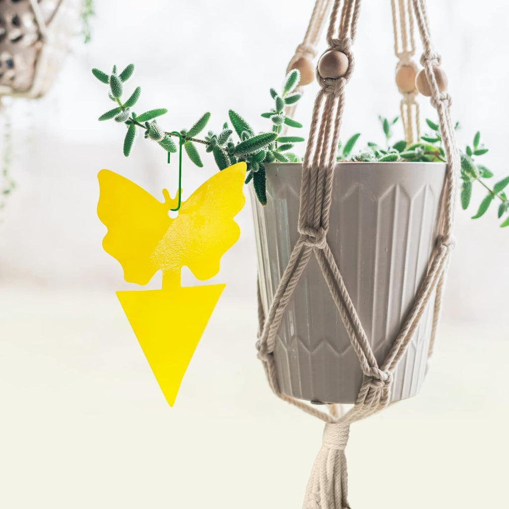 Yellow Sticky Traps for Gnats Fungus Fruit Fly Traps for Indoors Bug Thrip Catcher for Whitefly,Fungus Gnat,Mosquito
