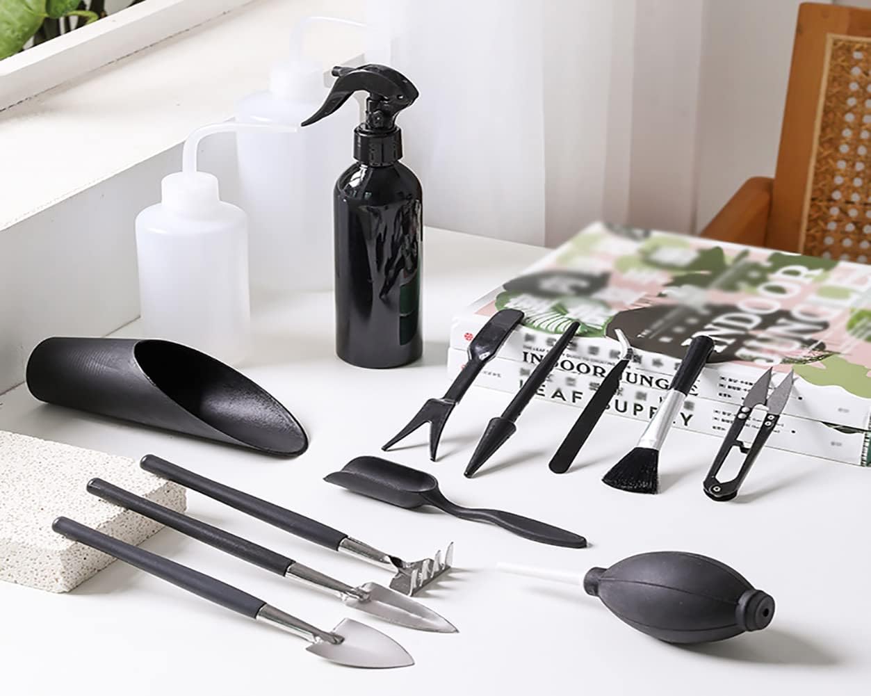 Alnicov 14 Pcs Succulent Plants Tools,Succulent Transplanting Tools Kit Mini Garden Hand Transplanting Tools Set with