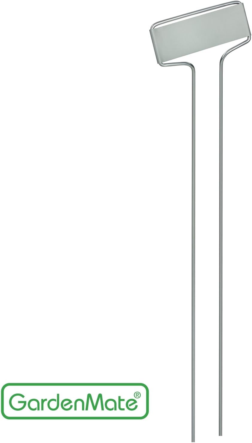 GardenMate 25-Pack Weatherproof Banner Metal Plant Labels, Height 10.5", Label Area 2.5'' x 7/8''