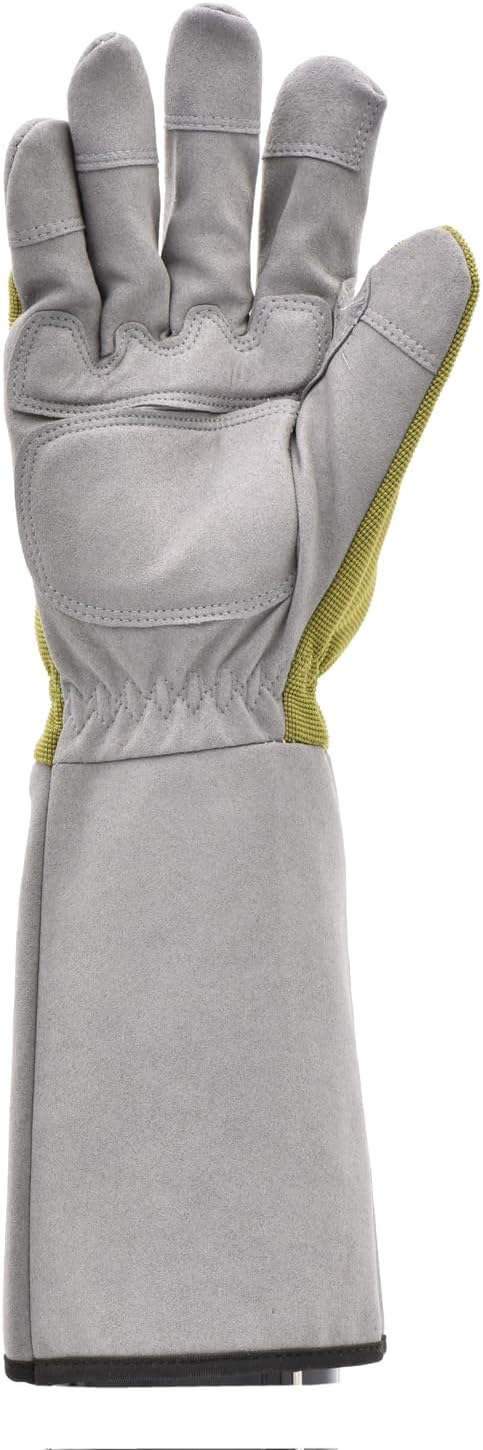 G & F Products Florist Pro Rose Gardening Gloves, Synthetic Leather Palm, Thorn Protection, Long Sleeve