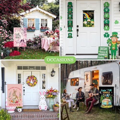 This All Ends When Enough of Us Say No Garden Flag, 12 x 18 Inch Double Sided Floral Inspirational Outdoor Garden Porch Yard Flag, Feminist Empowerment Gifts for Women Mom BFF Friend Activist
