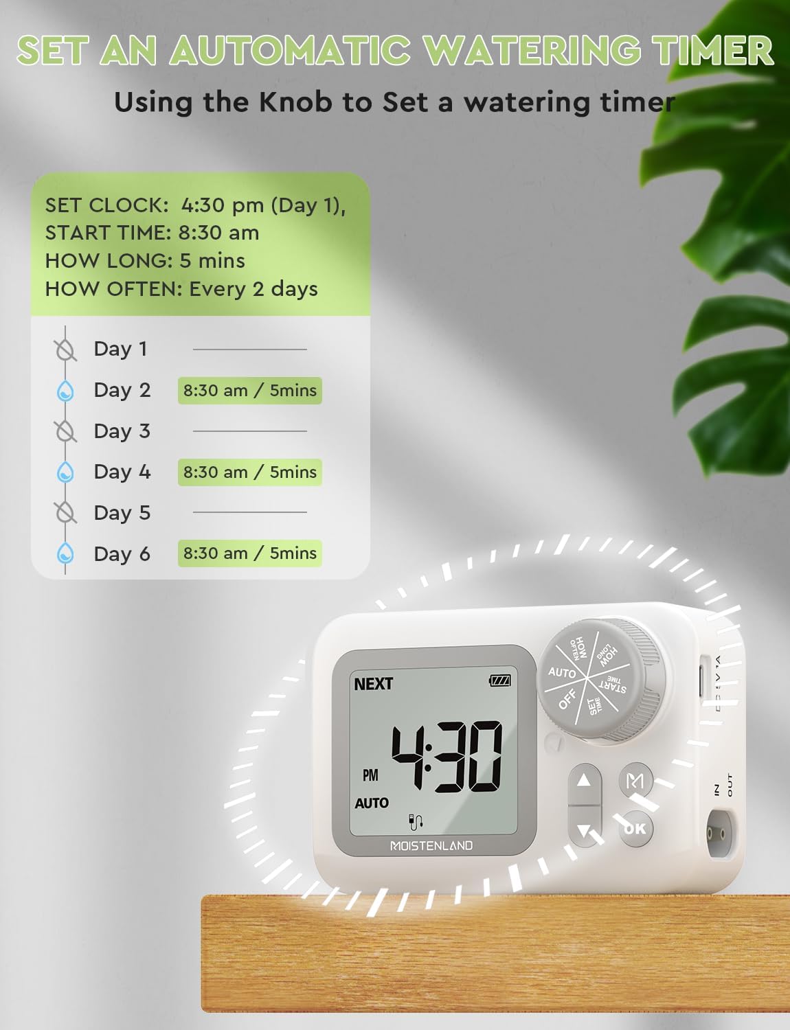 Automatic Watering System, 15 Potted Indoor Houseplants Support Plant Waterer, Vacation Plant Watering Devices, with
