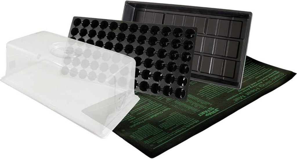 Jump Start CK64060 120V 17W Germination Hot House with Heat Mat, Watertight Tray, Cell Insert and 7" Humidity Dome
