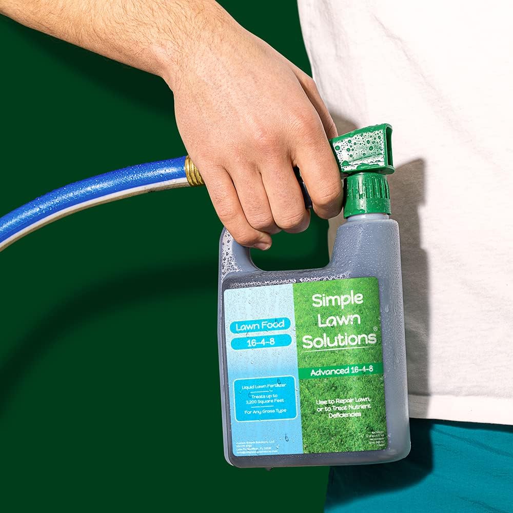 Advanced 16-4-8 Balanced NPK - Lawn Food Quality Liquid Fertilizer - Spring & Summer Concentrated Spray - Any Grass