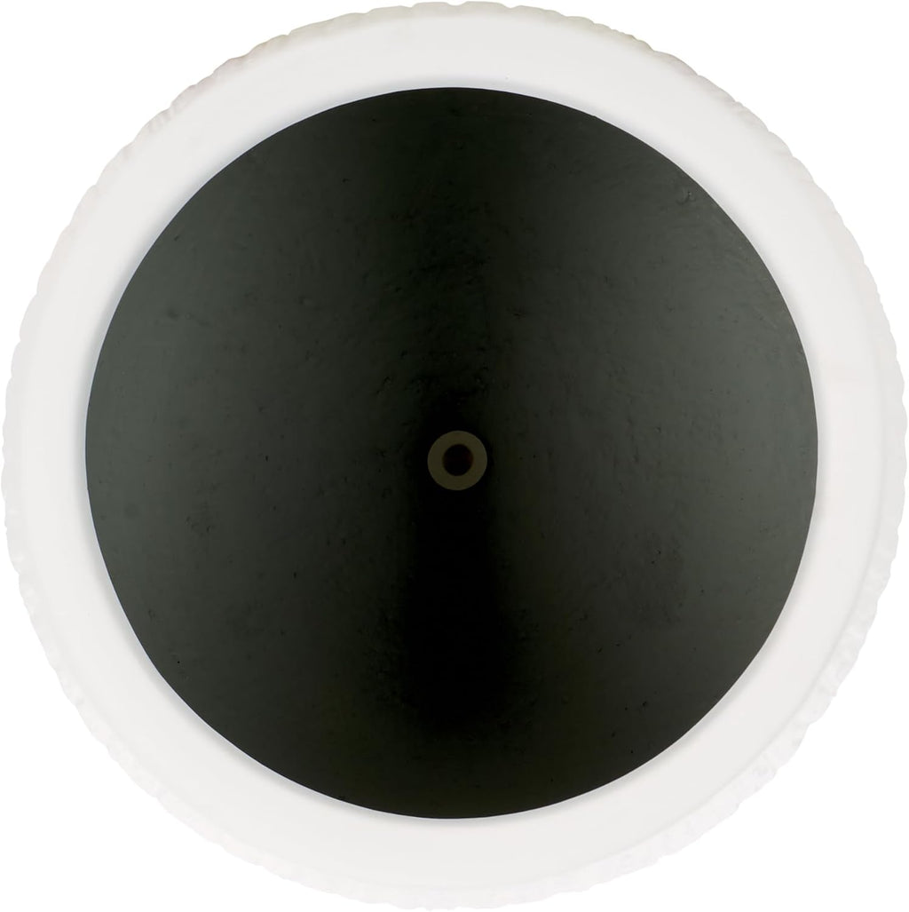 SAFAVIEH Outdoor - Francia White Concrete Ficonstone Planter Pot with Drainage Hole, Frost Resistant Garden Planter for