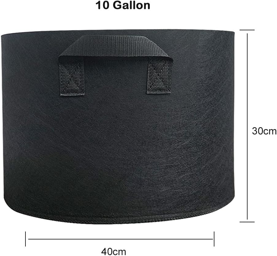 MIFXIN Potato Grow Bags 10 Gallon Vegetable Planter Bag with Handles Nonwoven Fabric Growing Container for Planting