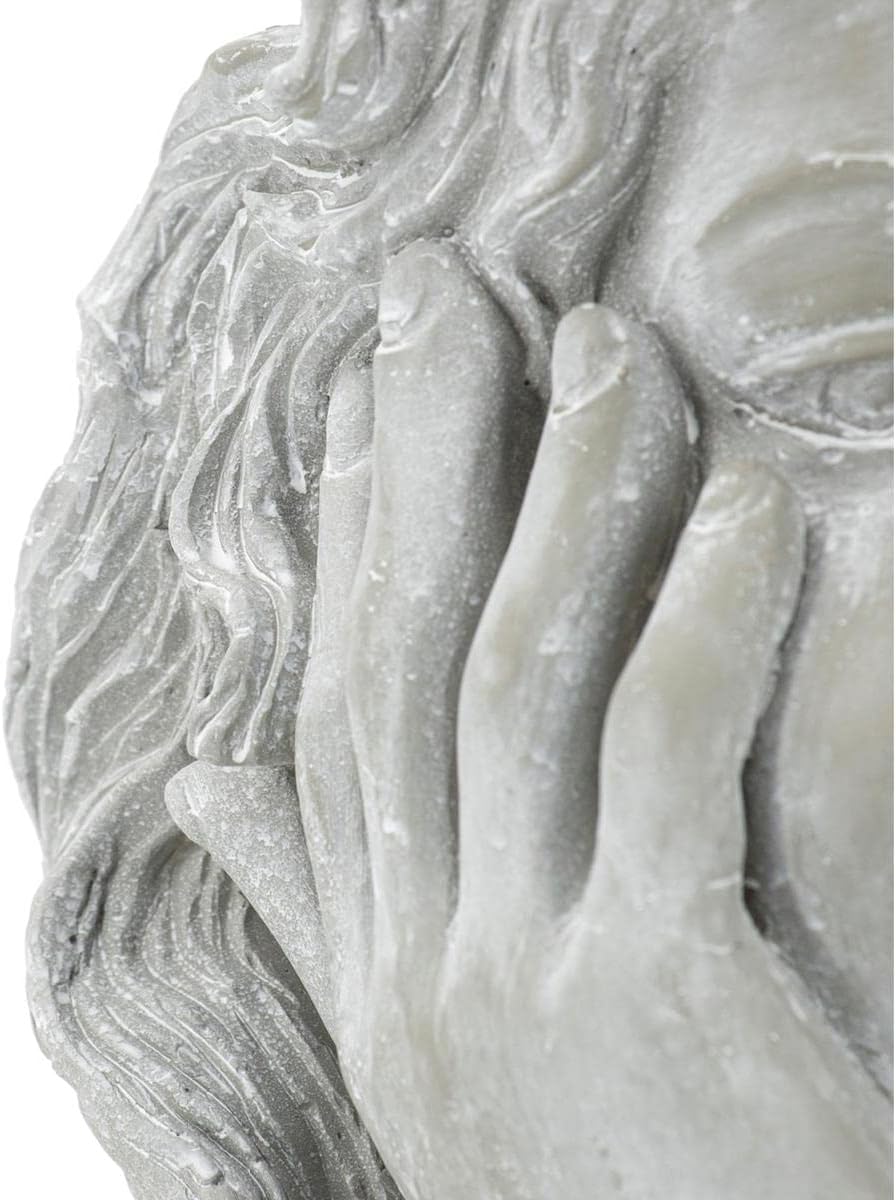 A&B Home Face Flower Pot Head Planter - Indoor Outdoor Cement Planter Flower Vase, Face Planter for Patio Garden Yard