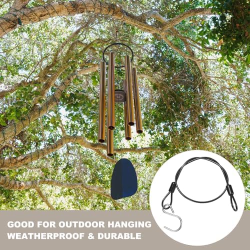 M METERXITY 2-Pack Bird Feeder Hanger with Hook 45cm/18in, Black