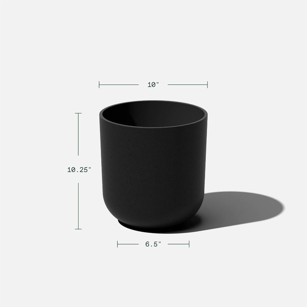 Veradek Mason Series Lima Planter - Large Round Outdoor Planter | Made From a Durable Plastic-Stone Composite With