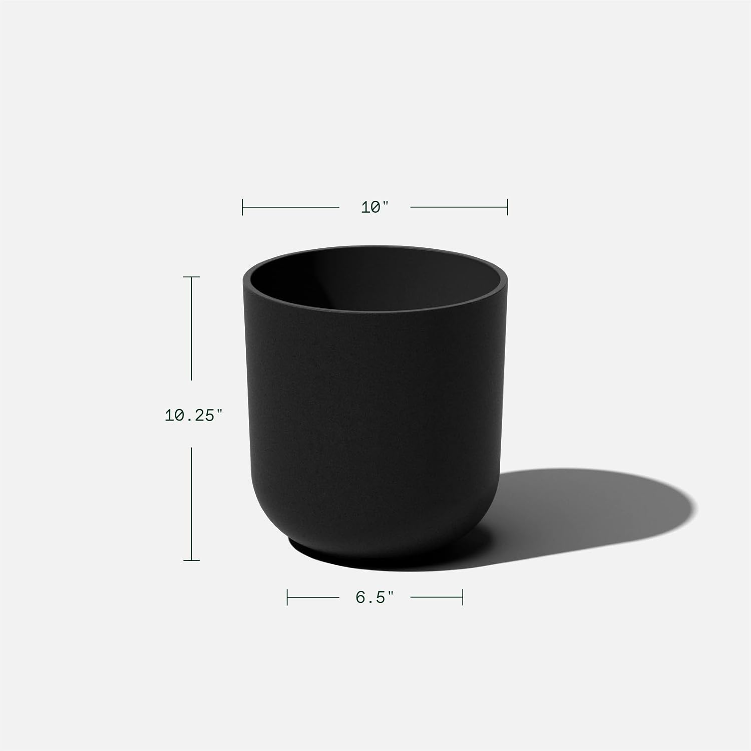 Veradek Mason Series Lima Planter - Large Round Outdoor Planter | Made From a Durable Plastic-Stone Composite With