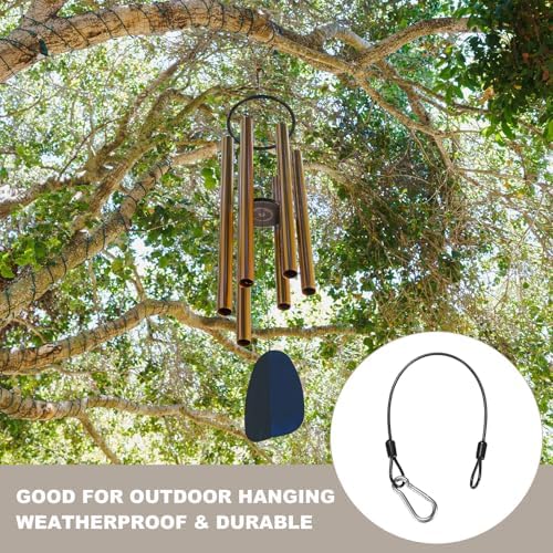M METERXITY 4-Pack Bird Feeder Hanger with Snap Clip 30cm/12in, Black