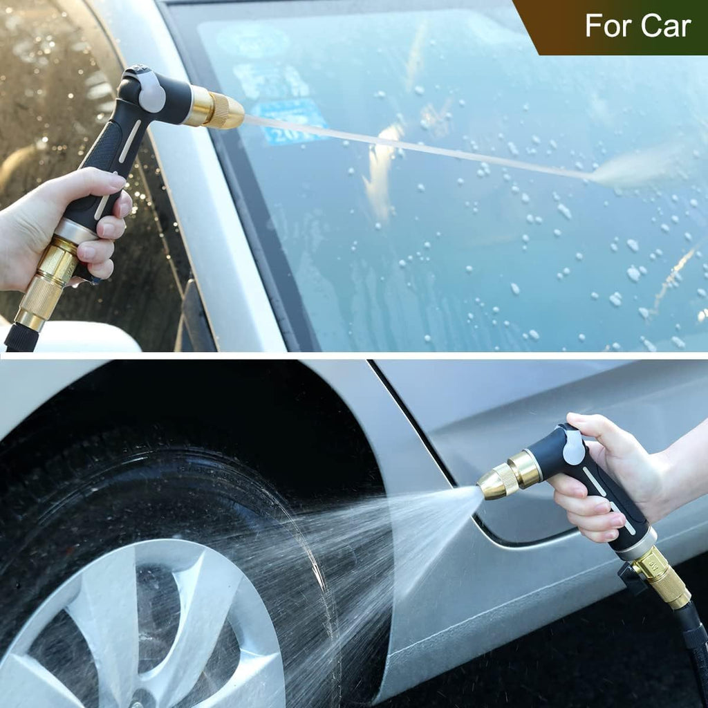 FANHAO Metal Thumb Control Adjustable Nozzle, High Pressure Garden Sprayer | Rustproof Hose Nozzle Heavy Duty, Non-Slip