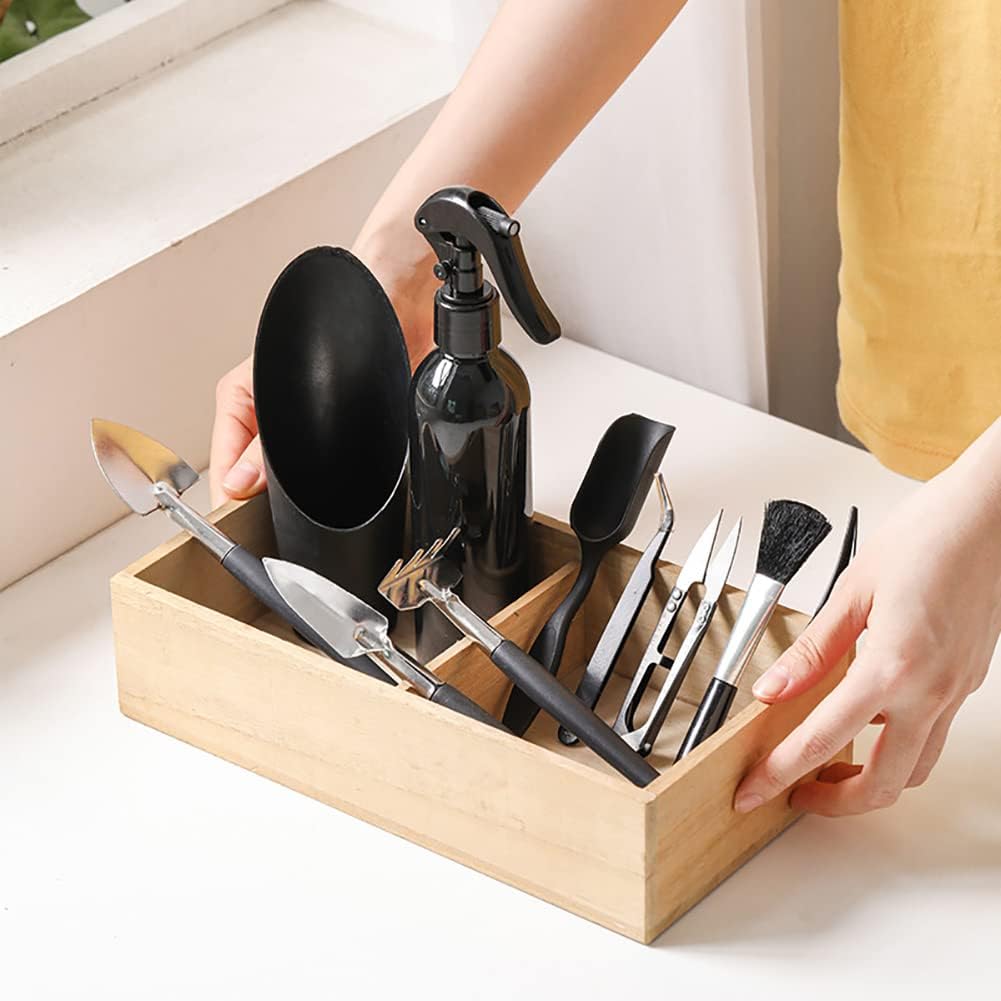 Alnicov 14 Pcs Succulent Plants Tools,Succulent Transplanting Tools Kit Mini Garden Hand Transplanting Tools Set with