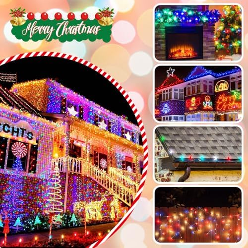 SelfTek 60 Pcs Christmas Light Clips Hooks, 1 5/8" Fascia Board Clips, Weatherproof Plastic Gutter Clips for Hanging Outdoor Lights, Holiday Light Clips Light Hangers for Roof Gutter Fence Eave-Black