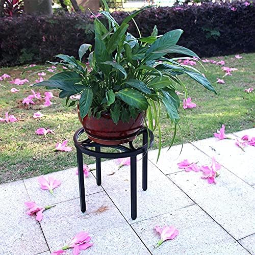 Zhongma Set of 3 Fully Assembled Metal Plant Stand for Heavy Potted Plant for Home Indoor and Outdoor, 220 LBS Capacity & Heavy Duty Construction, Sturdy Plant Riser without Installation Required