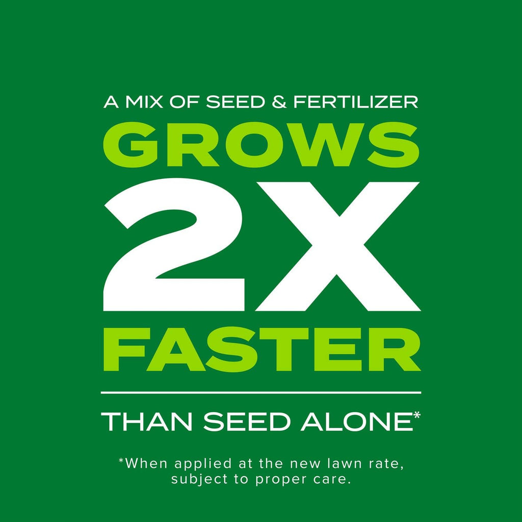 Scotts Turf Builder Rapid Grass Tall Fescue Mix, 5.6 lbs. | Combination Grass Seed and Fertilizer for Lawns, Lawn Seed