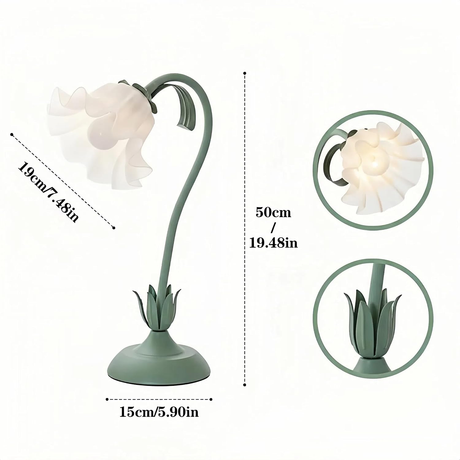 Table Top Grow Light for Indoor Plants – Decorative Desk Plant Light for Succulents Bonsai Cactus, Adjustable Desktop